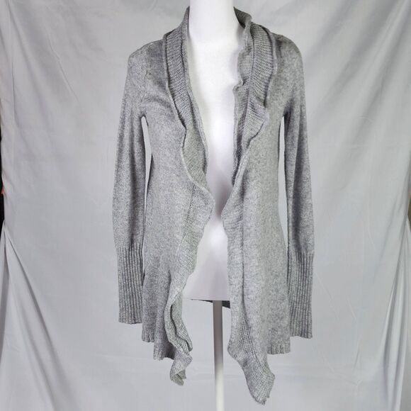 Simply Vera Wang Waterfall Cardigan Gray (S) - Picture 1 of 5